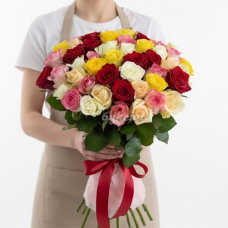 Микс из 51 розы