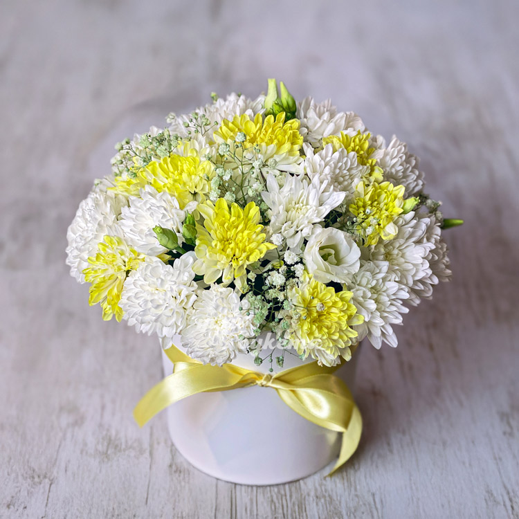 shlyapnaya-korobka-belyh-i-zheltyh-hrizantem shlyapnaya-korobka-belyh-i-zheltyh-hrizantem